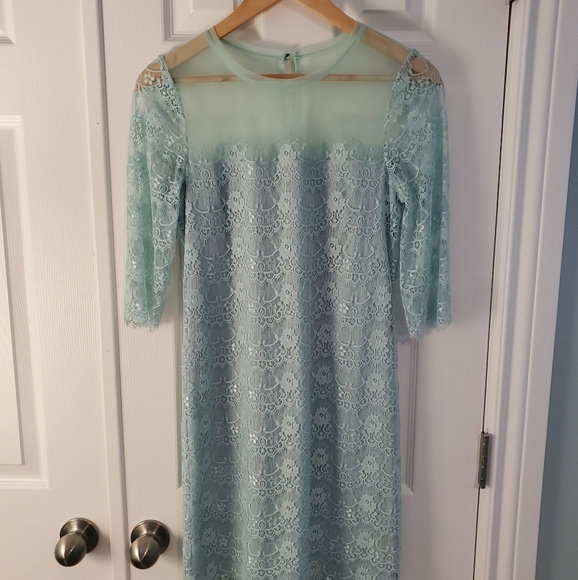 BCBG mint green lace cocktail dress - Picture 1 of 8